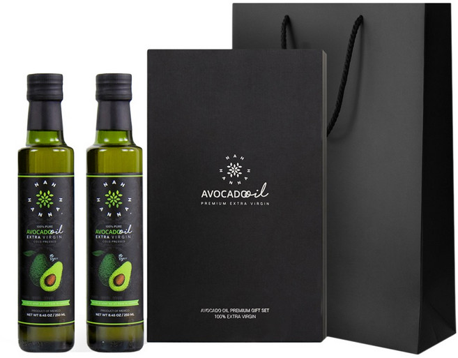 나한나 아보카도오일 선물세트 엑스트라버진 2병 멕시코 직수입 건강오일, 250ml, 2개