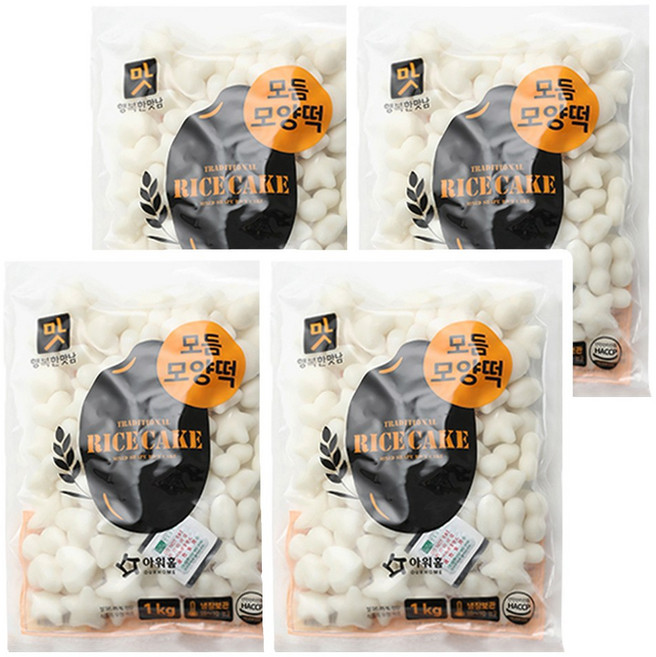 아워홈 행복한맛남 모듬 모양떡, 1kg, 4개