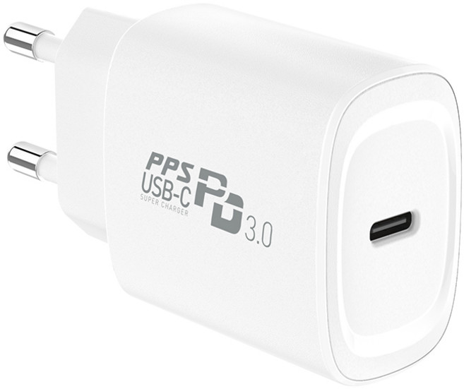 모디스 20W PD PPS 1포트 초고속 충전기/삼성 갤럭시 아이폰 급속 충전기(C타입 포트 분리형 핸드폰 고속 어댑터), 화이트, 1개, 화이트