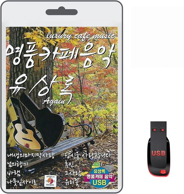 USB 명품 카페음악 유상록 80곡 휴대용라디오 mp3 트로트 노래 가요 음반 내생의마지막사랑 님의향기 바램 나뭇잎사이로 - 쿠팡