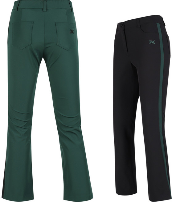 럭스골프 여성 백밴딩 사이드라인 세미 부츠컷 골프바지 MW25A258W