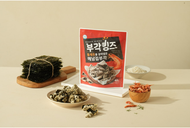 부각킹즈 통새우를 갈아넣은 해남 김부각, 1개, 40g