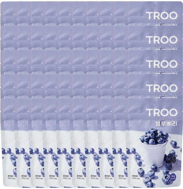 TROO 동결건조 블루베리 15gX50개, 50개, 15g