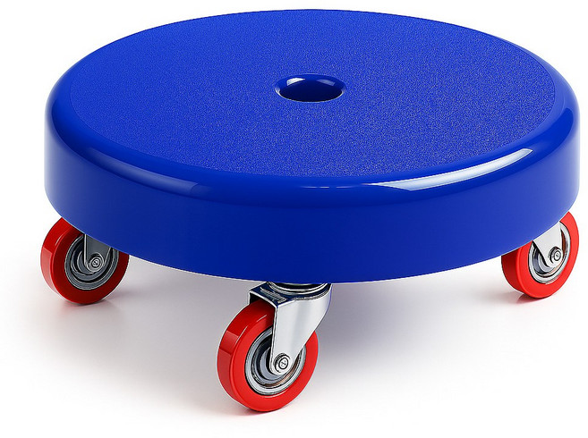 헤이미샤 무빙체어 앉은뱅이 이동식 무빙의자 작업 청소용 이동의자 (중형), 블루, 1개