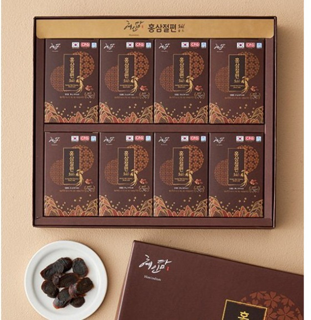 혜인담 홍삼절편골드, 2개, 160g