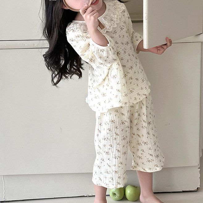 달콩슈 여아용 원피스 잠옷 상하 세트 파자마 아동 초등 DKP902-3