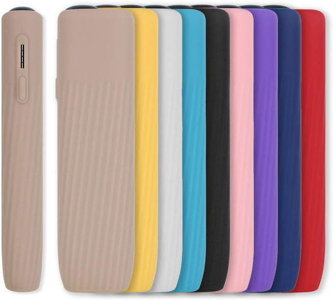 THE100% 아이코스 호환용 일루마 i 원 케이스 실리콘 패턴형 일자버튼