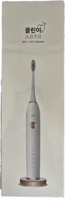 오아 클린이 소프트B 음파 전동칫솔, OOT-003WH, 화이트, 1개