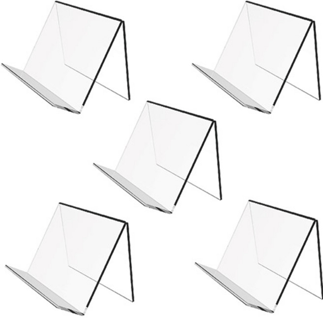 아크릴 투명 스탠드 거치대 진열대 받침대 전시대 경사진열대 디피받침대 책받침대