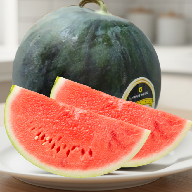 당도보장 꿀수박 흑수박 고당도 수박, 1개, 꿀수박 3kg