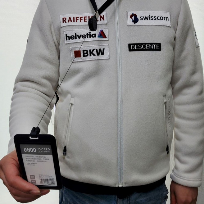 릴홀더 사원증목걸이 신분증케이스, 블랙