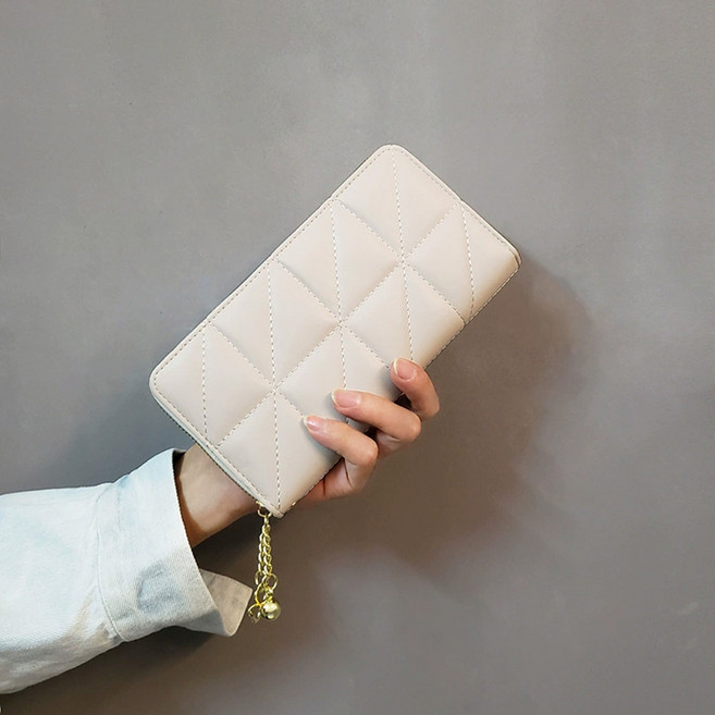 시크벤 여성 심플 패션 장지갑 지퍼형 W10