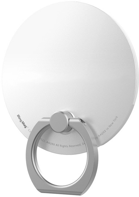 AAUXX 아이링 매그 스마트링 핸드폰 거치대 (맥세이프 탈부착), Pearl White, 1개