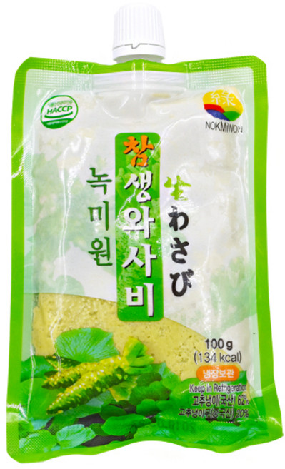 스타에프앤씨 녹미원 생와사비(참) 100g (아이스박스포함), 1개