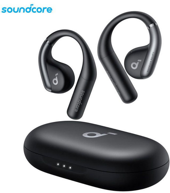 앤커에어로핏프로 2in1 귀안아픈 오픈형이어폰 AeroFit Pro, 1. 라이트 리프 블랙
