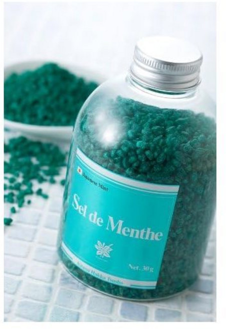 일본직배송 기타미 박하통상 입욕제 Sel de Menthe 셀 드 멘토 보틀 450g, 1
