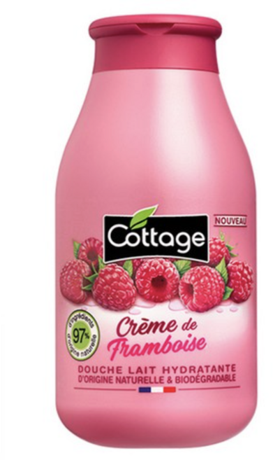 코티지 라즈베리 크림 모이스처라이징 샤워밀크 바디워시, 1개, 250ml