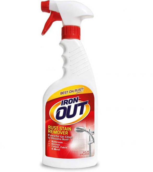 아이언아웃 러스트 스테인 리무버 스프레이 젤 녹 얼룩 제거제 욕실 주방 야외 473ml, 16 Fl Oz (Pack of 1), 1개