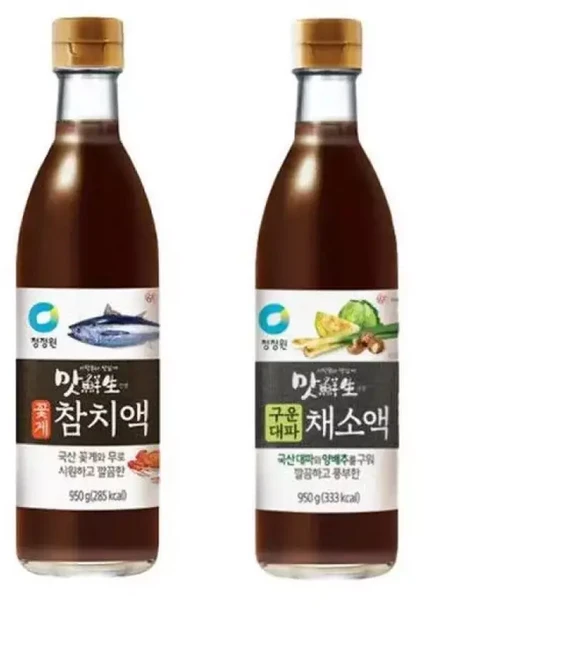 청정원 맛선생 꽃게 참치액 950g 구운대파 채소액 950g, 1개