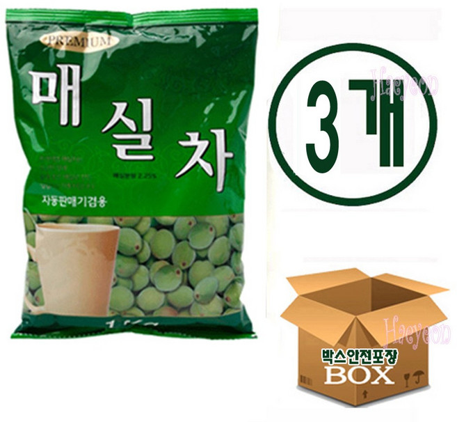 대호 매실차 1kg X 3개 자판기용 매실 가루 믹스, 1개입