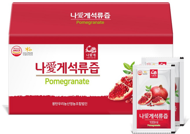 나애게 석류즙 100ml 30팩 유기농 농축액 사용, 3L, 1개