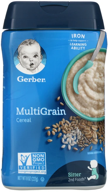 Gerber 멀티그레인 시리얼 227g(8oz) 2팩, 227g, 1개 - 쿠팡