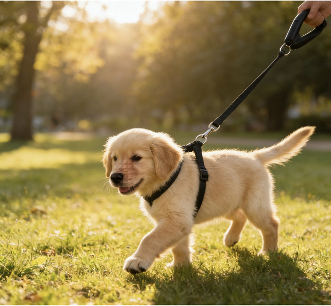 강아지고양이 리드줄 조절가능 반사 안전줄 탈출방지 애완동물 목줄 소형 중형 대형견 가벼운 방수 편안한 산책줄, 1개, 블랙
