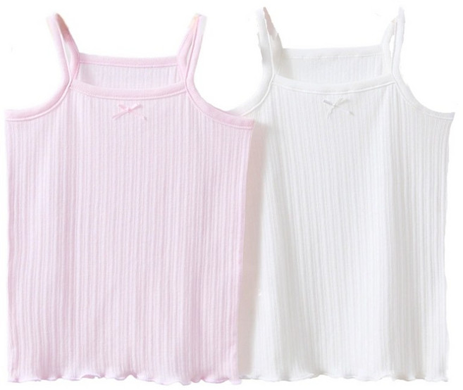 데일리 아동 여아 남아 고급 순면 민소매 런닝 끈런닝