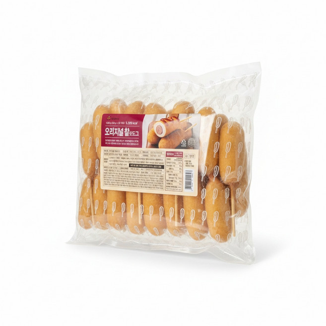 키큰아이 오리지널 찰 핫도그 (냉동) 50g 25개