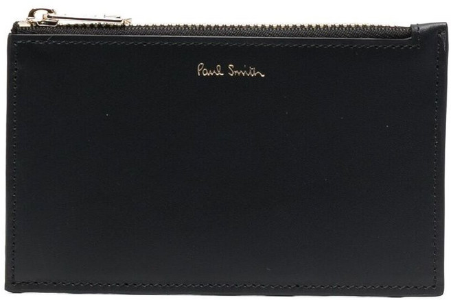 폴스미스 아티스트 스트라이프 프린트 지퍼 카드홀더