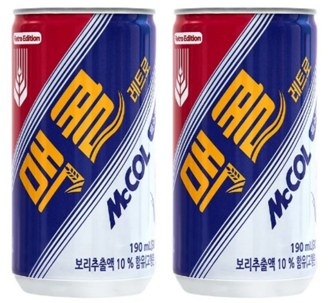 맥콜 190MLX60캔 탄산음료, 190ml, 60개