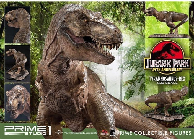 Prime 1 Studio 侏羅紀公園 25週年 暴龍 1/38比例 雕像, 1個