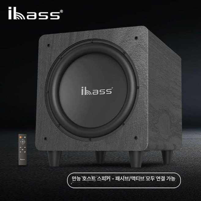 M10D IBASS 10인치 스피커 액티브 서브우퍼, 블랙, 기본 모델명/품번