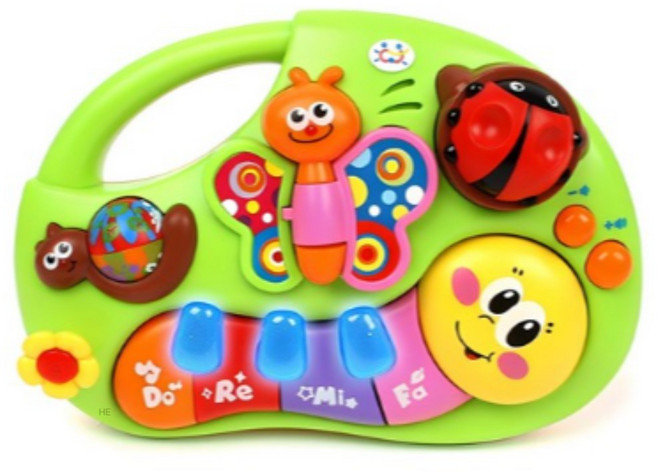 오즈토이 내친구아리 멜로디 곤충 피아노, MIX (혼합색상), 1개