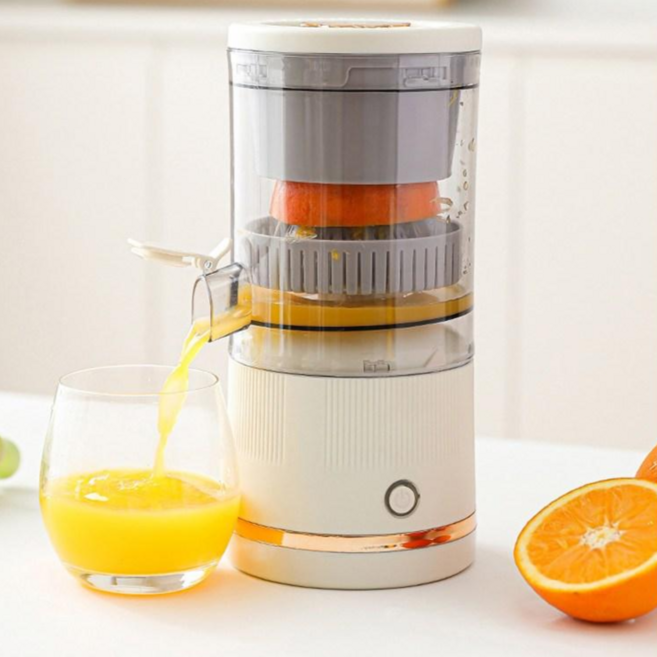 Mochae 무선 휴대용 원액기 가정용 레몬 착즙기 자동 주스기 슬로우주서기 부엌 소형 과일 분리 과즙기, 녹색