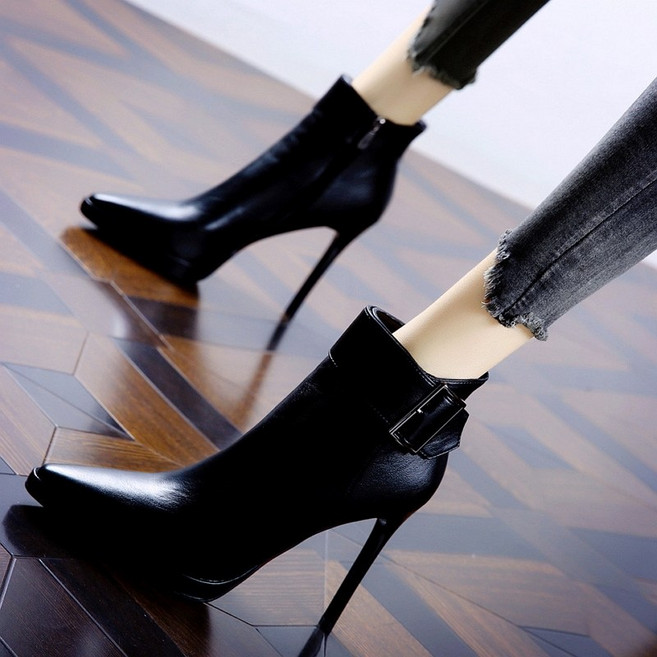 [Myshe]여성 겨울 구두 스틸레토 앵글부츠 힐 Myshe qxz1121YCxg7한국