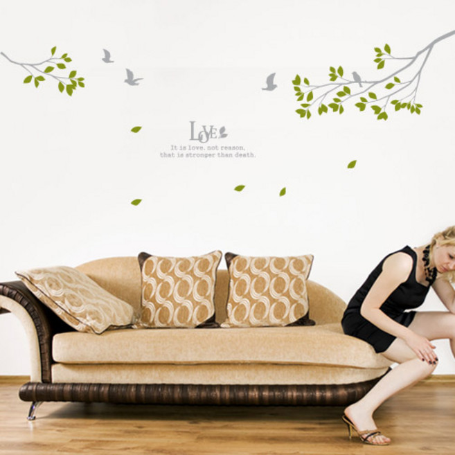 큐데코 셀프인테리어 포인트스티커, 시크릿가든-1(대형) - 그레이