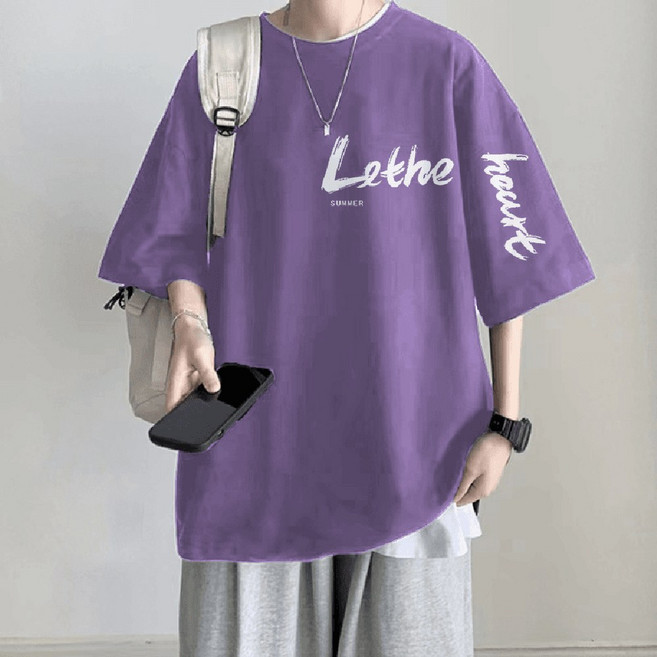 Lethe SUMMER 寬鬆純棉重磅短袖T恤