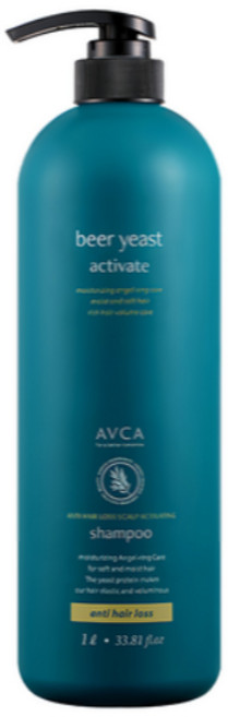 AVCA 啤酒酵母頭皮護理健髮洗髮精, 1個, 1L