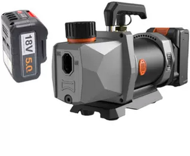 7CFM 진공 무선 펌프 18V 에어컨 자동차 냉매 충전식 마키다호환, 브러시 - 전체 세트(배터리 + 충전기 + 오일)