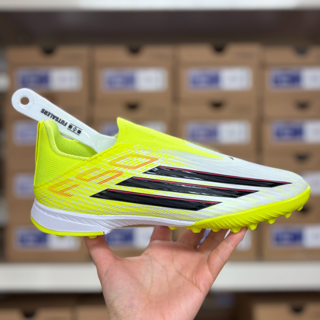 아디다스 키즈 주니어 끈없는 풋살화 F50 TF 미니주걱 포함