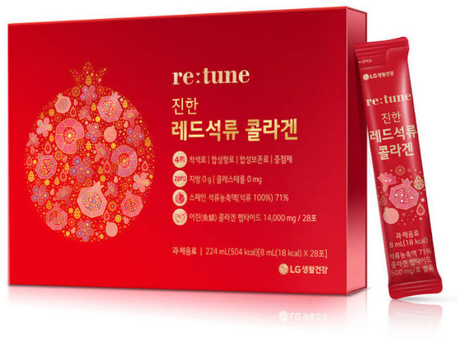 리튠 진한 레드석류 콜라겐, 224ml, 1개