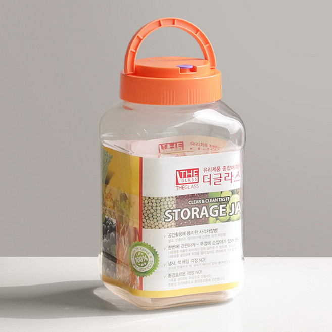 더글라스 유리 술병 담금주 매실 발효통 3.4L, 1개