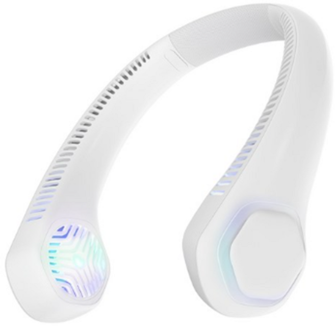 구스페리 아이스팩 휴대용 넥밴드 선풍기 대용량 배터리, Type-C 3.0, 화이트