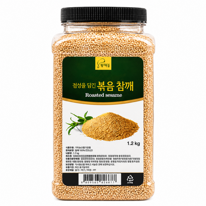 명가랑 볶음 참깨 업소용 가정용, 5개, 1.2kg
