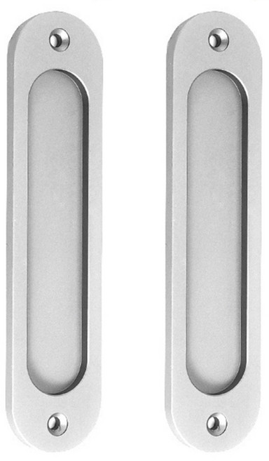 2Pcs 모던 도어 풀 핸들 아연 합금 옷장 슬라이딩 도어 내장 핸들, 야광