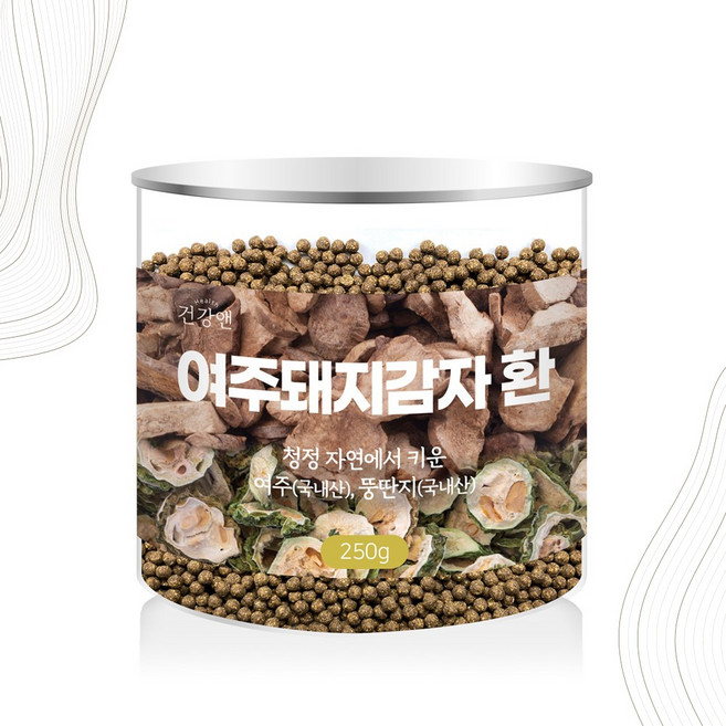 건강엔굿 국내산 여주 돼지감자 환 정, 1개