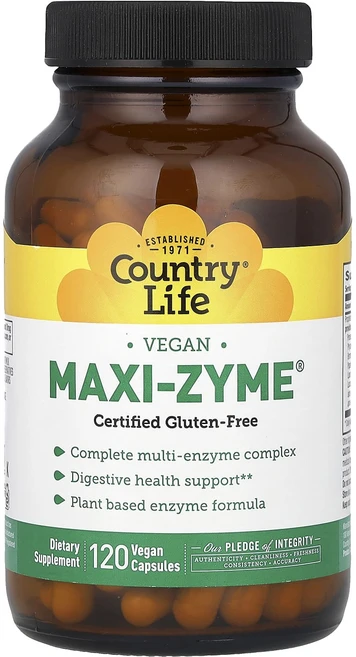 컨트리라이프 Maxi-Zyme 베지캡슐 120정, 6개 - 쿠팡