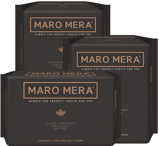 마로메라 순면 생리대 중형 1팩 + 대형 1팩 + 오버나이트 슈퍼롱 1팩, 1개