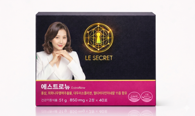 뉴트리원 르 시크릿 에스트로뉴 850mg x 2정 x 40포, 68g, 1박스
